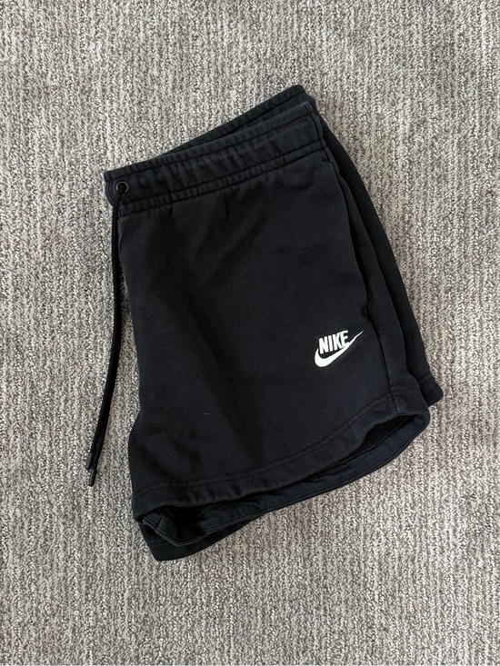 Nike Pants - Nike Black Athletic Shorts with White Swoosh Logo